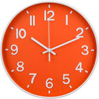 Wall Clock Modern Simple Quartz Decorative Clock Non-Ticking Silent Battery by BAKBRAND