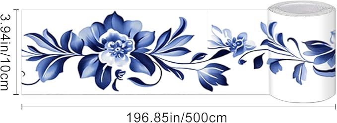 HOMETITUTE Wallpaper Border Peel and Stick Decorative Wall Trim Self Adhesive - Image 3