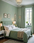 Dimoon 590''x23.6'' Green Peel and Stick Wallpaper Contact Paper Modern Self - Image 6