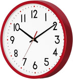 HZDHCLH Wall Clock Red, Silent Wall Clocks Battery Operated 10 Inch Modern Non - Image 7