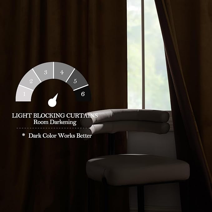 NICETOWN Warm Velvet Curtains 84 inch Long - Image 3