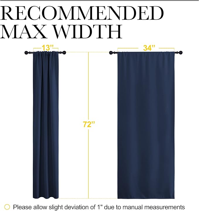 NICETOWN Blackout Curtains for Living Curtains, Home Decorations Thermal - Image 6