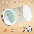 Auxmir 8'' Wall Mounted Lighted Makeup Mirror, 3200mAh Rechargeable - Image 5