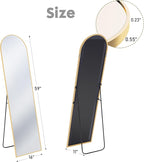 DUMOS 59"x16" Arched Full Length Mirror - Image 2
