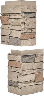 Desert Yellow Faux Stone Outside Corner Panels 23.6" Combined Interlocking - Image 2