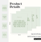 Locomiss Sage Green Christian Wall Art Decor Posters, Minimalist Jesus - Image 2