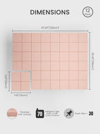 Bumusty Large Felt Bulletin Board, 30 Push Pins, 70 Adhesive Tabs - Image 2