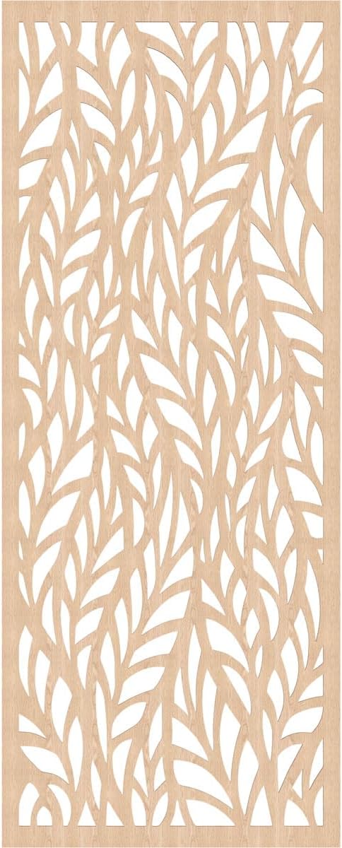 37 3/8"W x 94 3/8"H x 1/4"T Ortonville Decorative Fretwork Wood Wall Panels - Image 2