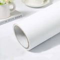 practicalWs White Contact Paper 35.4''x118'' White Peel and Stick Wallpaper by practicalWs