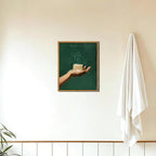 AtterrirArt Framed Funny Bathroom Wall Art, 8 * 10 inch, Hand - Image 6