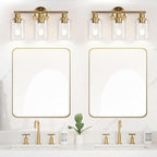 Zarbitta 3-Light Bathroom Light Fixtures, Brushed Brass Bathroom Wall Lights - Image 5
