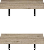 Furinno Tanna Floating Shelves for Wall Set of 2, 15-Inch Wall Shelf, Triple - Image 6