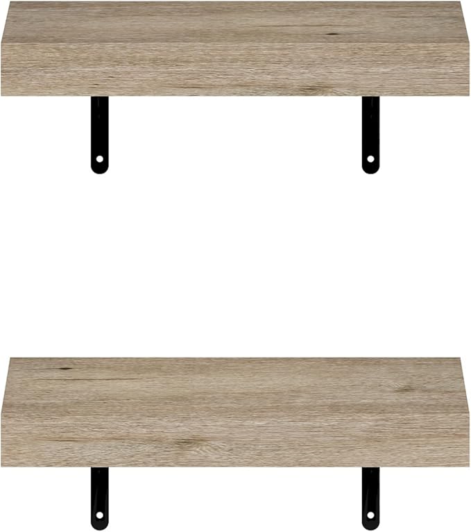 Furinno Tanna Floating Shelves for Wall Set of 2, 15-Inch Wall Shelf, Triple - Image 6