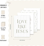 LARTSFRO Coquette Beige Bow Jesus Wall Art Decor Posters, Inspirational Bible - Image 2