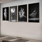 NCYEL Black and white ballet wall art dancer poster beautiful girl bedroom - Image 2