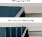 AJAZZ 100% Blackout Self Adhesive Curtains Small Window Short Temporary - Image 5