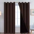 Yakamok Blackout Curtains 84 Inches Long, 2 Thick Layers Grommet Top Thermal by Yakamok