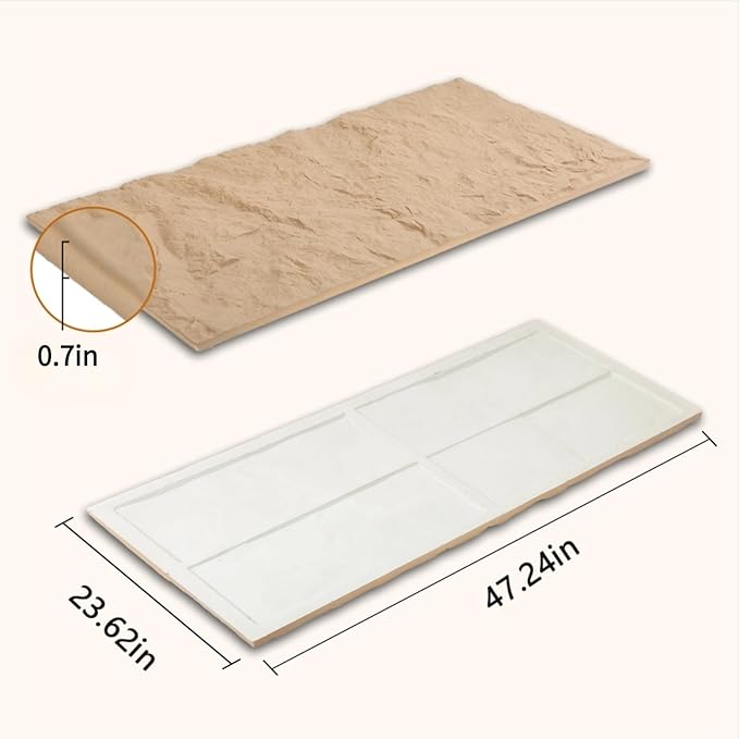 Stone 3D Wall Panels, 23.6"*47.2" Wall Paneling - Image 2