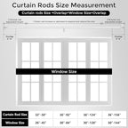 2 Pack Curtain Rods 32-46 Inch, 1 Inch Adjustable Heavy Duty Room Darkening - Image 8