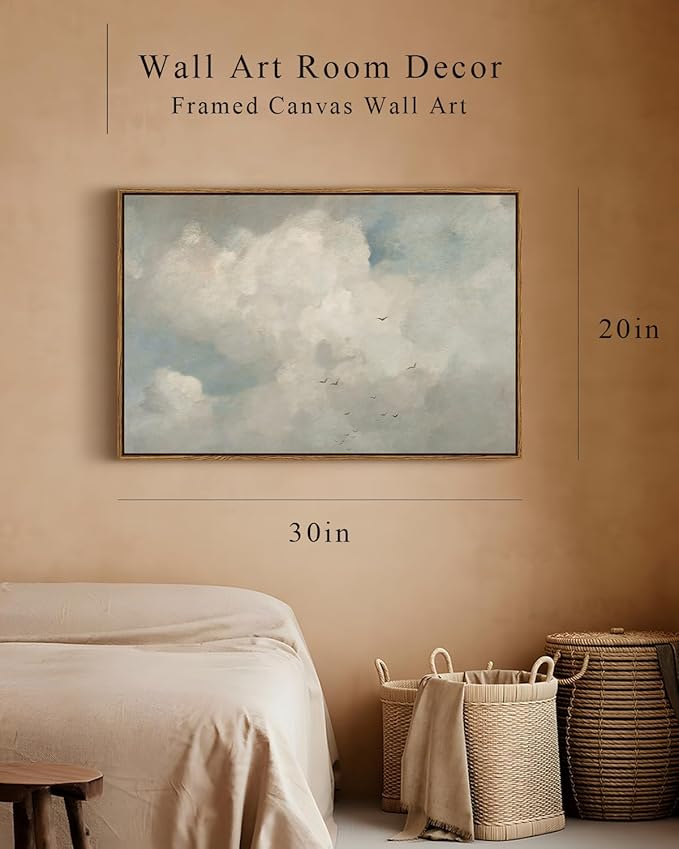 InSimSea Framed Canvas Wall Art Vintage Decor, Home Decor Classical Oil - Image 4
