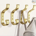 bussdis Large Wall Hooks for Hanging Coats: Heavy Duty Wall-Mount Hanger by BUSSDIS