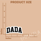 (3PCS) Dada Sticker - Waterproof Vinyl Decals for Laptops, Tumblers, Books, Scrapbooks, Water Bottles, Father's Day Gift for Dad, Papa 3 x 1.4 Inch