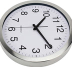 SIN&MI Wall Clock Metal Frame Glass Cover Non-Ticking Number Quartz Wall Clock - Image 6