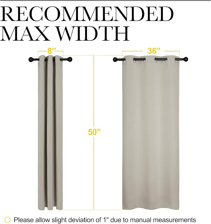 NICETOWN Kitchen Curtains for Decoration, Thermal Insulated Grommet Room - Image 7