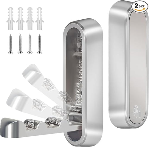 2PCS Foldable Wall Hooks, Heavy Duty Zinc Alloy Folding Wall Hooks, Folding by Unknown