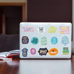 50PC Motivational & Inspirational Stickers for Adults & Teens, Vision Board Supplies, Positive Affirmation & Quote Reward Stickers (Waterproof) for Teachers, Students & Employees