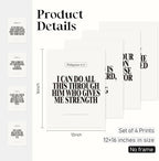 Locomiss Black and White Christian Wall Art Decor Posters, Modern Bible Verse - Image 2