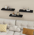 Vervida® 6 Pack Black Floating Shelves, Holds Up to 37 Lbs, - Image 2