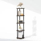 Furinno Turn-N-Tube Storage Shelves, 5-Tier Book Shelf, Corner Shelf, Toolless - Image 6