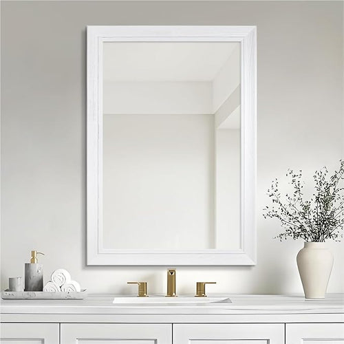 30" x 36" Rustic Wooden Framed Wall Mirror by nolsia