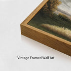 OIQArtOIQ Vintage Landscape Canvas Wall Art Framed Natural Scenery Painting - Image 3
