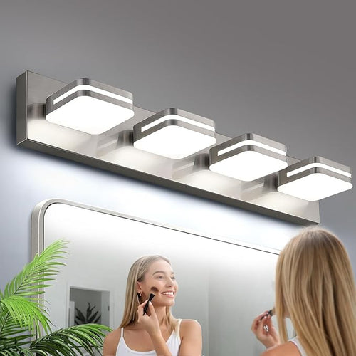 360° Rotate LED Dimmable Bathroom Vanity Light Fixtures, 1600LM Acrylic Brushed by Torondo