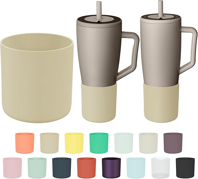 Tall Silicone Boot Compatible with Brumate Era 40 oz 30 oz Tumbler with Handle, Protective Anti-Slip & Anti-Scratches Cover Bumper Accessories