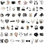 170PCS Y2K Grunge Stickers, Aesthetic Downtown Girls Pack Cool Trendy 2000s for Water Bottle Funny Waterproof Stickers for Teens Adults Vinyl for Laptop Skateboard