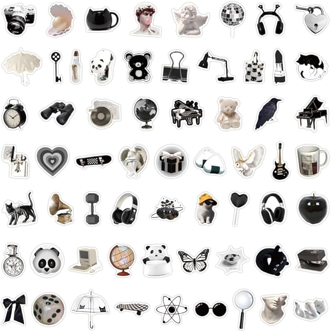 170PCS Y2K Grunge Stickers, Aesthetic Downtown Girls Pack Cool Trendy 2000s for Water Bottle Funny Waterproof Stickers for Teens Adults Vinyl for Laptop Skateboard