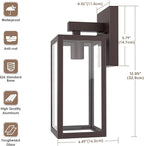 MAXvolador Outdoor Wall Sconce, Exterior Waterproof Wall Lantern Light Fixture - Image 3