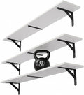 WOPITUES Floating Shelves for Wall 32″W x 8″D, Long Wall Mounted Shelves Set of by WOPITUESOfficial