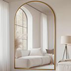 Dewfig Arched Full Length Mirror, Oversized Full Body Mirrors - Image 3