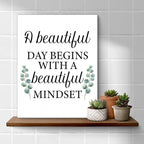 Motivational Eucalyptus Wall Art Decor, Inspirational Green Botanical Pictures - Image 4