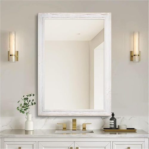 24 x 36 Rustic Wooden Framed Wall Mirror by nolsia