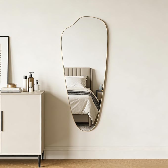 Irregular Wall Mirror Asymmetrical Mirror, Decorative Modern Mirror, Tempered - Image 8
