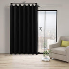 BONZER Extra Wide Room Divider Curtain Total Privacy Wall Noise Reducing - Image 4
