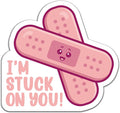 YAZMEEN 20 Pcs Cute Nurse Stickers I'm Stuck on You Medical Stickers Funny Appreciation Gift for RN LPN CNA Nurse Doctor Medical Assistant 2.5'' Nursing Stickers Decals for Water Bottle Laptop Phone
