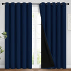Yakamok 100% Blackout Lined Panels, Room Darkening Thermal Insulated Blackout by Yakamok