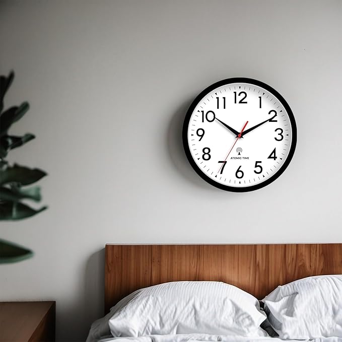 DAXSMY Atomic Wall Clock Analog 12 Inch Battery Operated Modern Decorative - Image 6