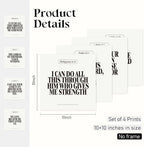 Locomiss Black and White Christian Wall Art Decor Posters, Modern Bible Verse - Image 2